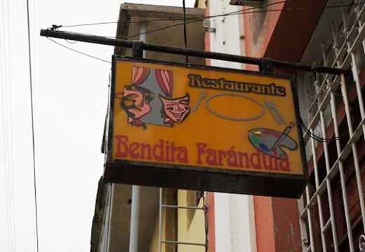 Restaurante Bendita Farándula. Santiago de Cuba