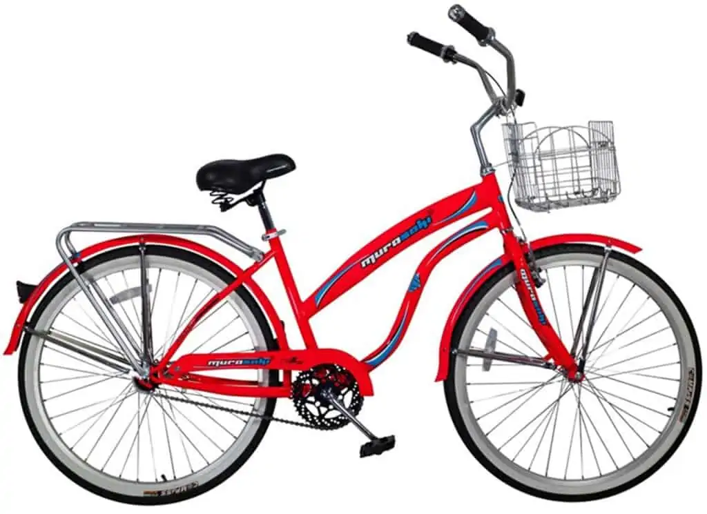 bicicleta de pedal mujer con canasta para cuba