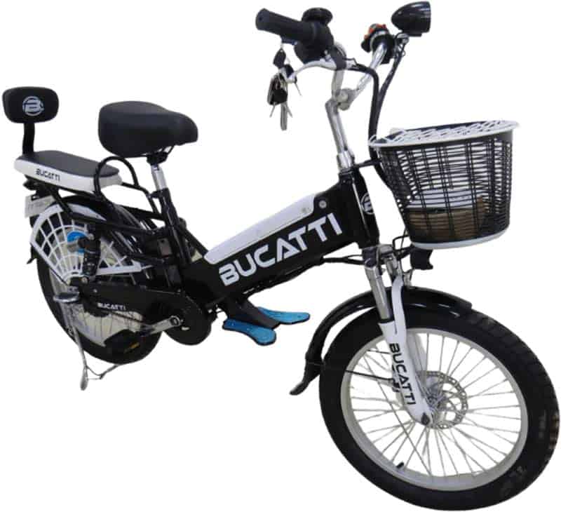 bicicleta electrica bucatti negra