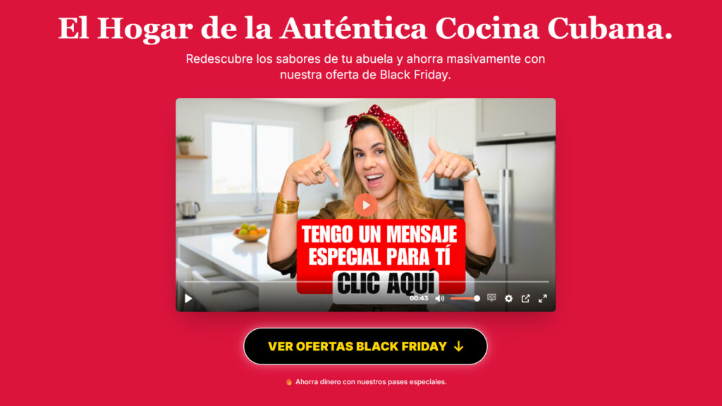 Oferta Black Friday de la app Receta Cubana con descuentos de hasta 83 por ciento