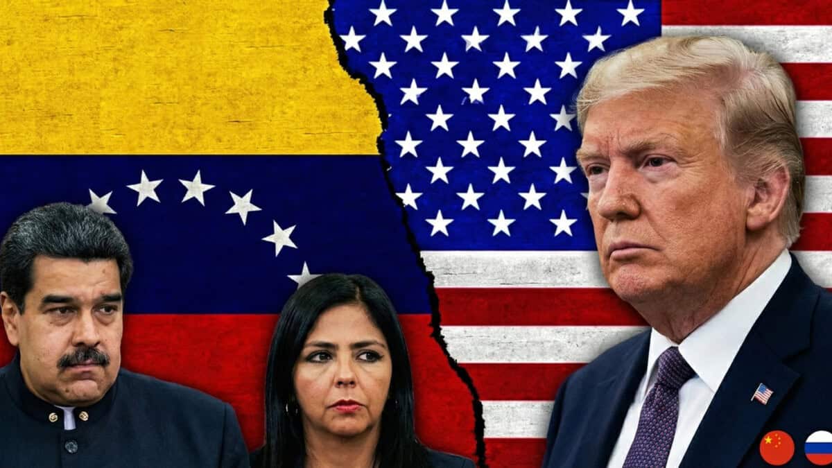 Crisis Venezuela Estados Unidos enero 2026 Trump Maduro Delcy Rodríguez banderas