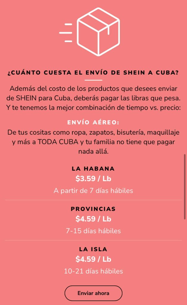 Poster de Envios y Destinatarios con Cuballama