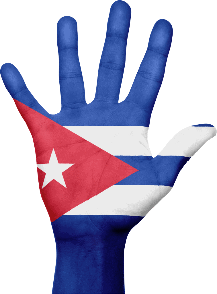 dibujo bandera cubana