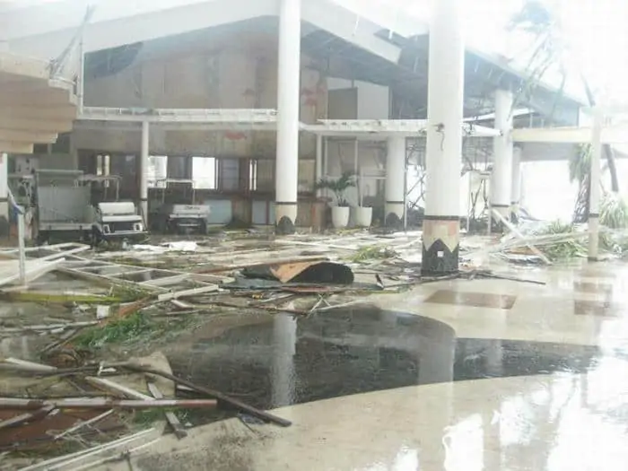 3 Fotos del hotel Melia Cayo coco después del Huracan Irma