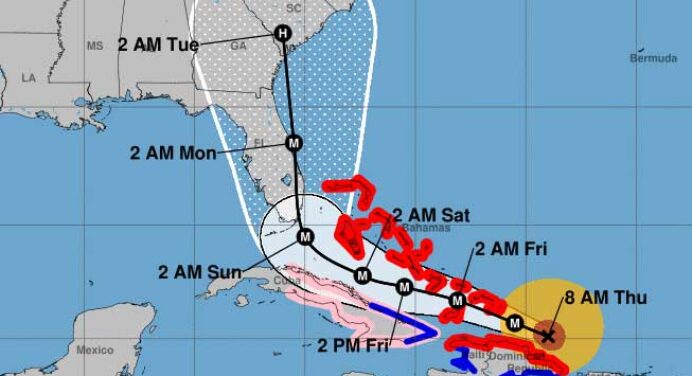 Huracán Irma Nota informativa No. 2 del Estado Mayor la Defensa Civil de Cuba