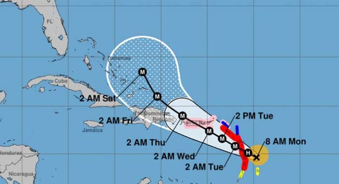 Huracán María amenaza a las islas del caribe