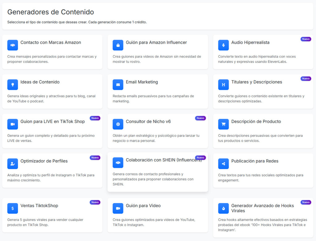 Inicia AI - Plataforma de inteligencia artificial con más de 15 generadores especializados