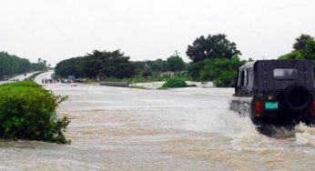 Interrumpen circulación por Autopista Nacional debido a inundaciones