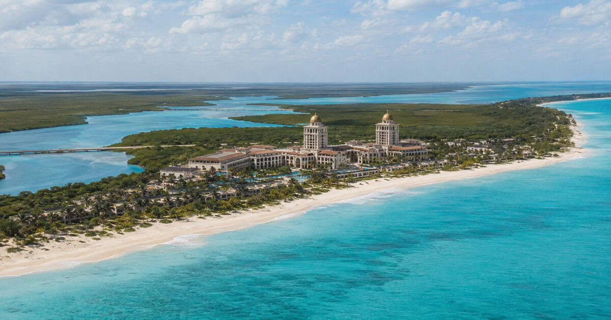 Vista conceptual de un complejo turístico de lujo propuesto en Cayo Santa María, Cuba