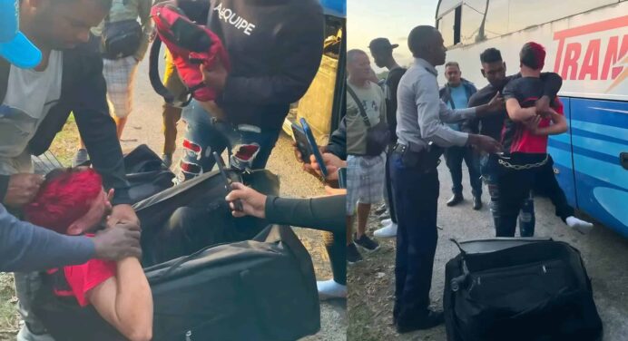 Lo nunca visto: Descubren a ladrón oculto en maleta durante robo en ómnibus cubano