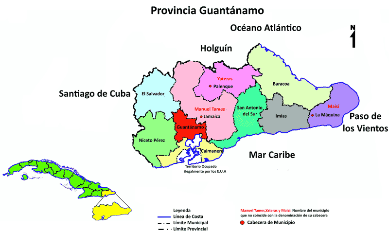 mapa guantanamo