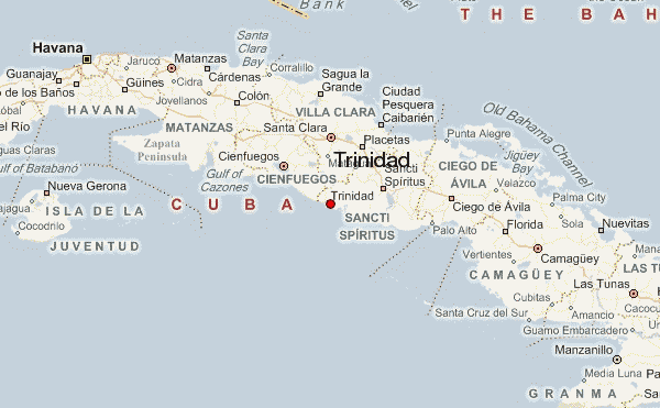 mapa trinidad cuba