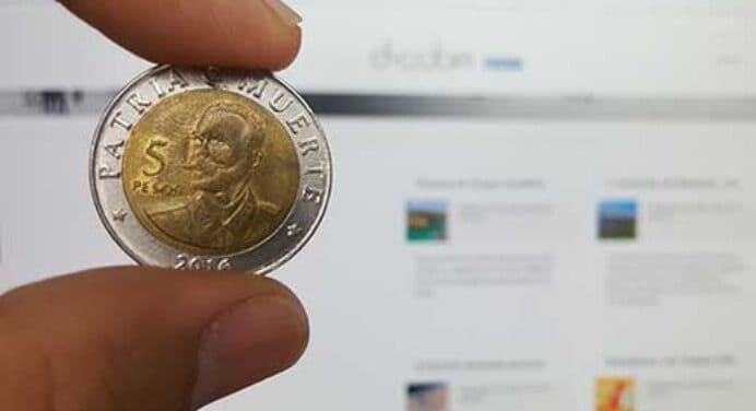 Nueva moneda de cinco pesos cubanos