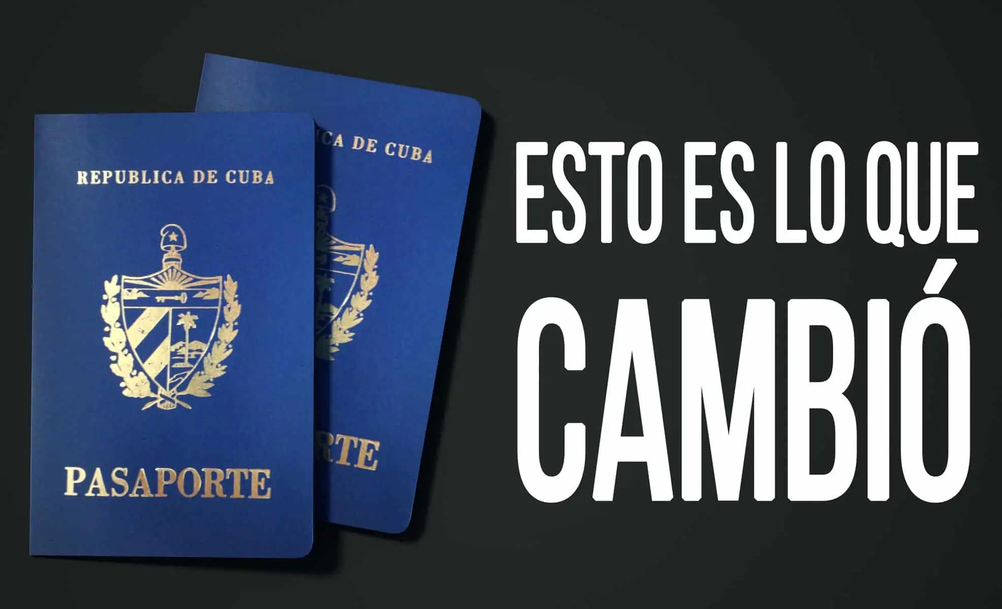 nuevos cambios en el pasaporte cubano
