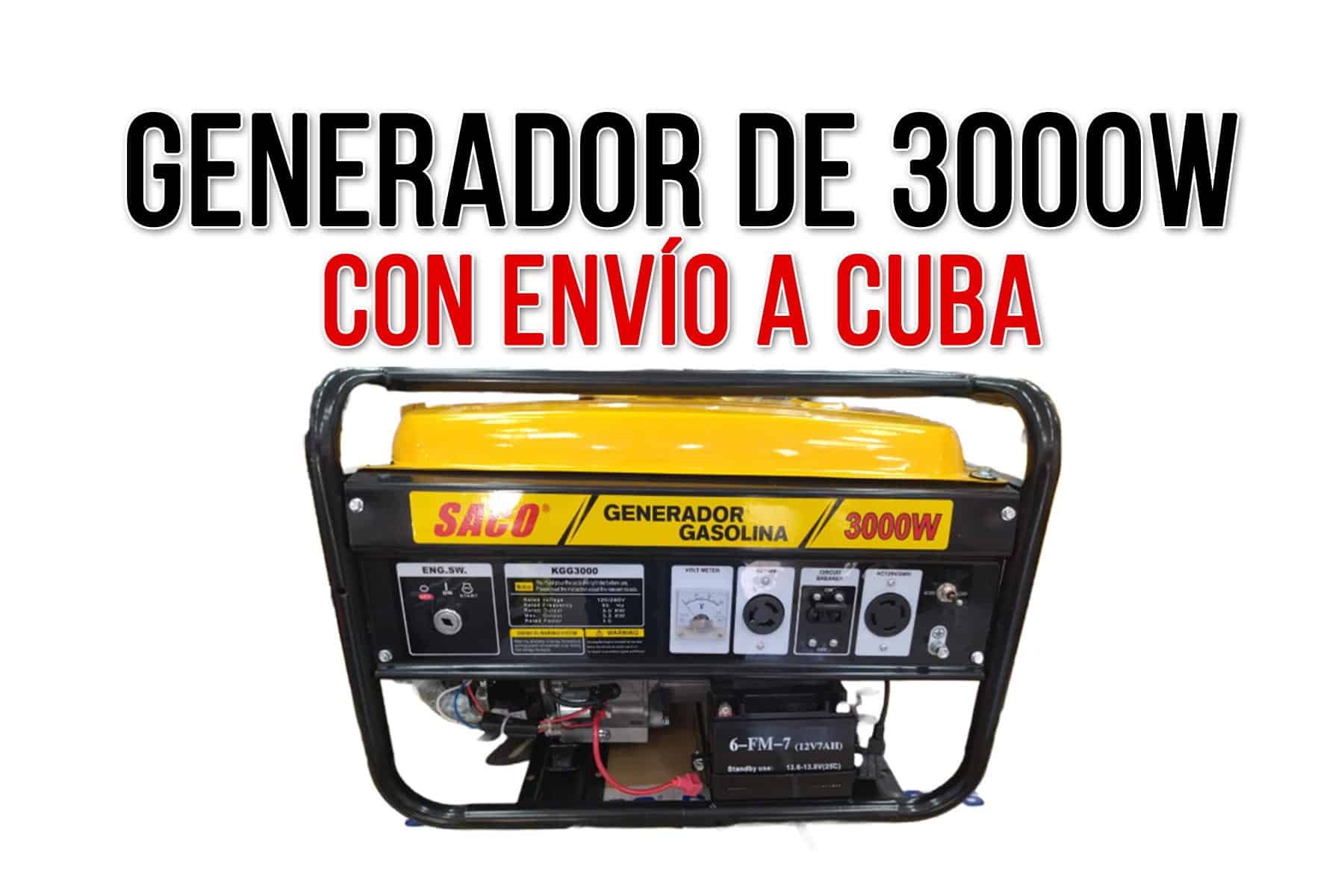 Planta Eléctrica SACO de 3000w para Enviar a Cuba