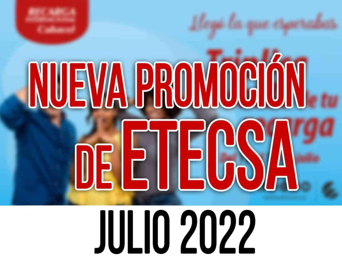 promocion recarga internacional de etecsa julio 2022