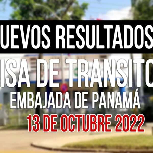 resultados visa de transito a panama cubanos 13 octubre