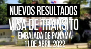 Listado de Aprobados al Visado de Tránsito a Panamá día 11 de Abril