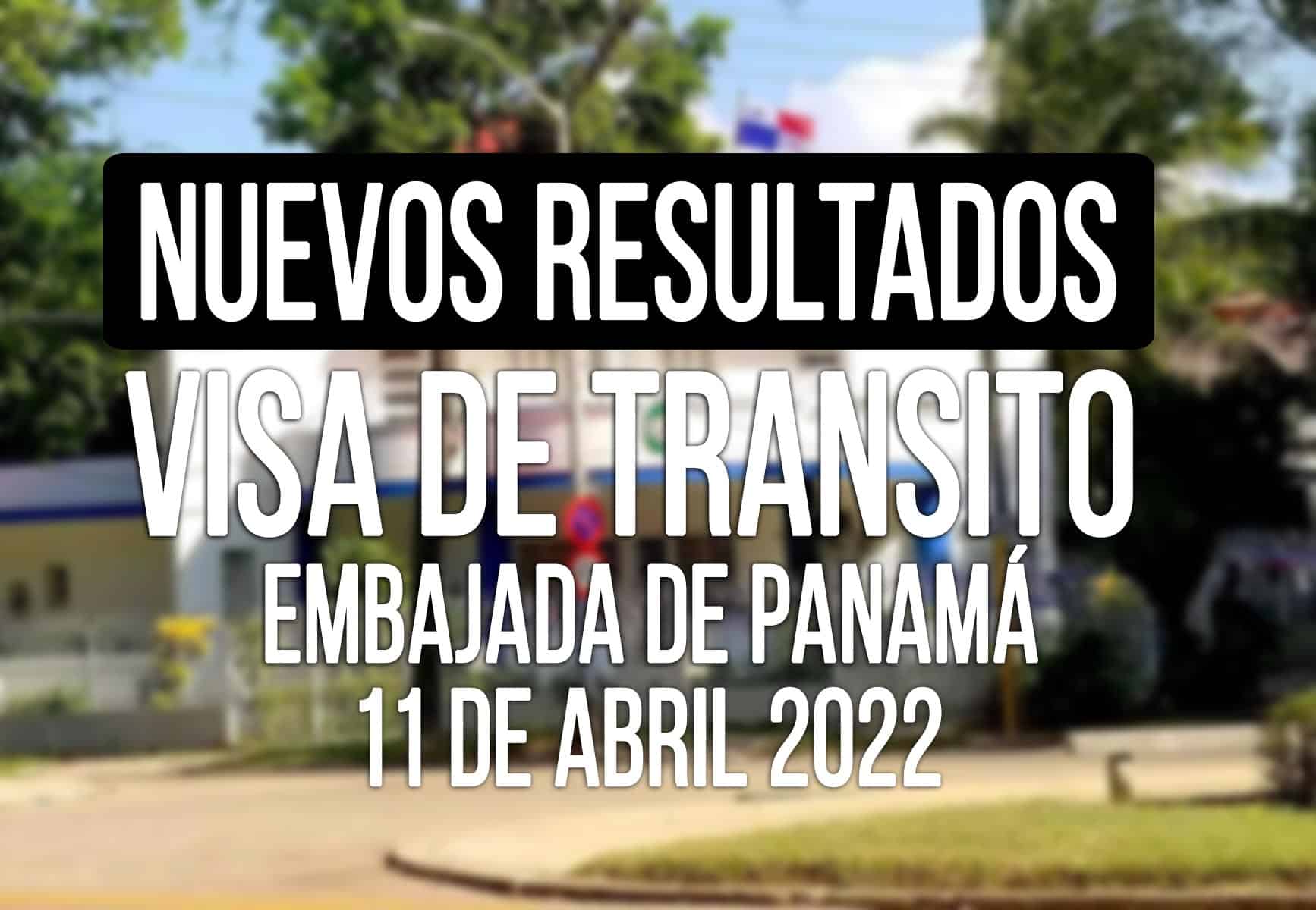 resultados visa de transito panama cubanos 11 abril