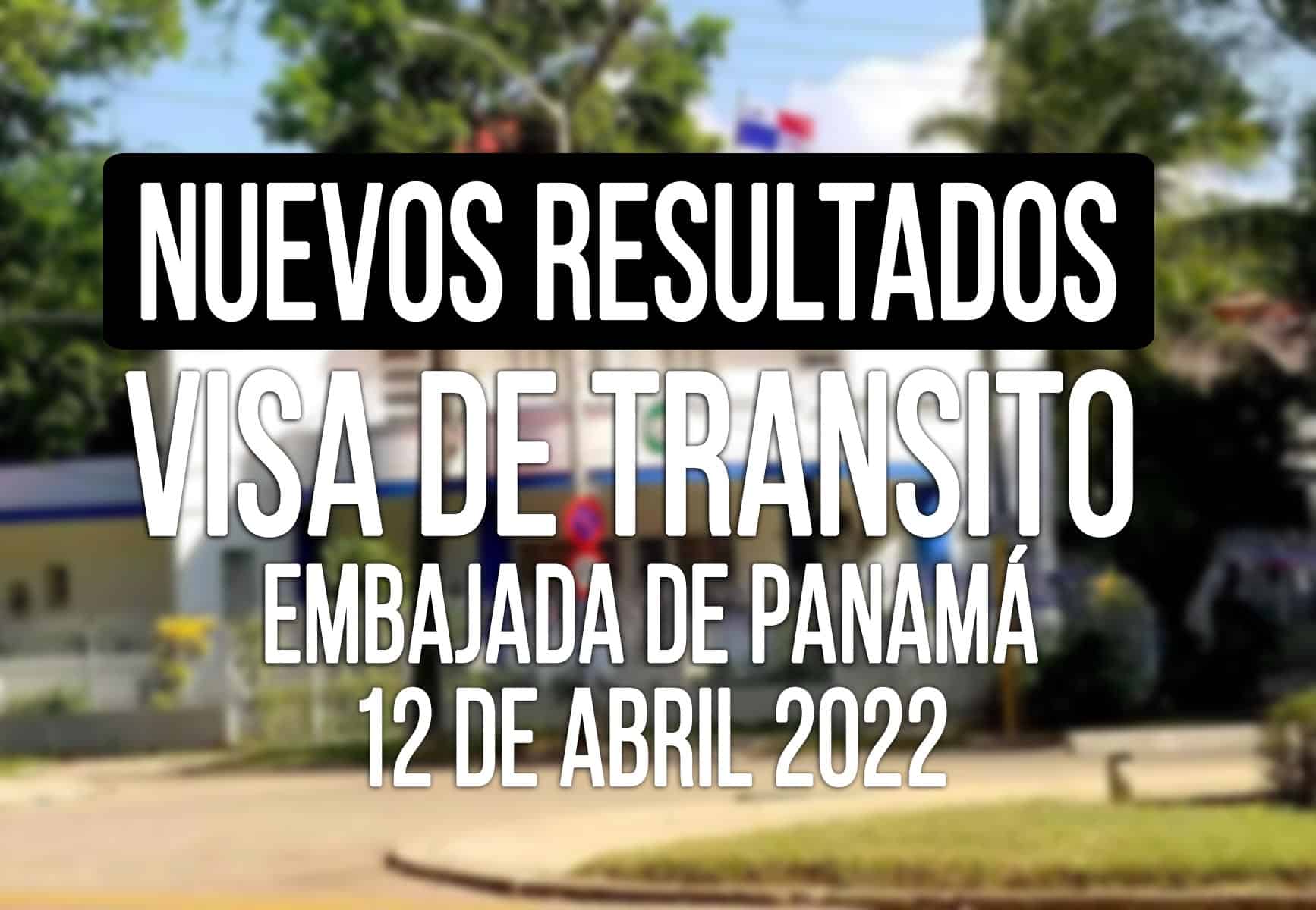 resultados visa de transito panama cubanos 12 abril
