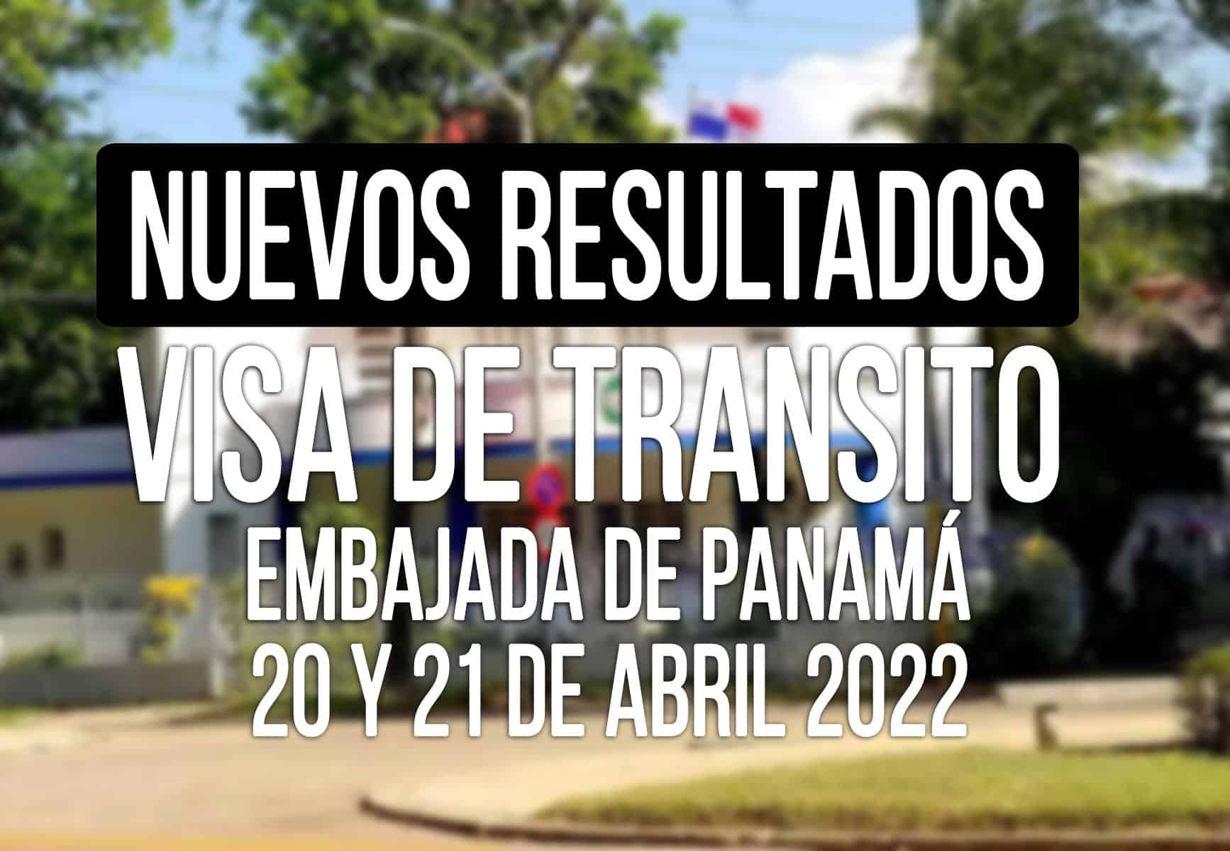 aprobados visa de transito panama cubanos 20 y 21 abril