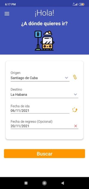 Viajando apk Aplicación de Venta de Pasajes Online en Cuba