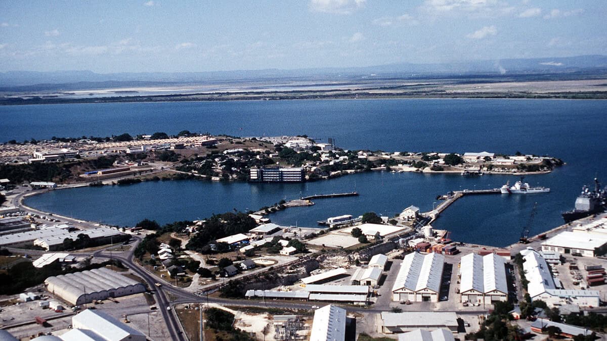 Base naval de Estados Unidos en la bahía de Guantánamo, Cuba