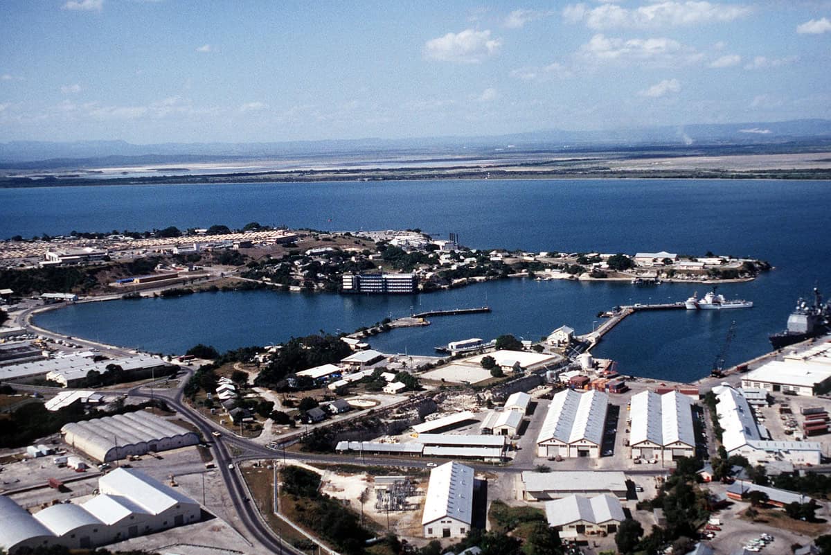 Base naval de Estados Unidos en la bahía de Guantánamo, Cuba
