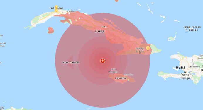 Terremoto de Magnitud 7.7 entre Cuba y Jamaica