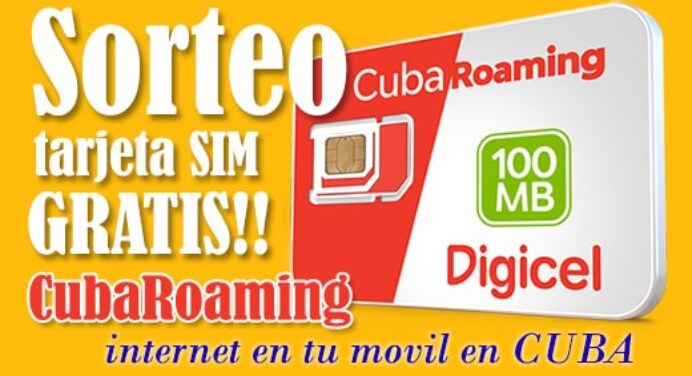 Sorteamos una Tarjeta SIM CubaRoaming 100mb GRATIS!!