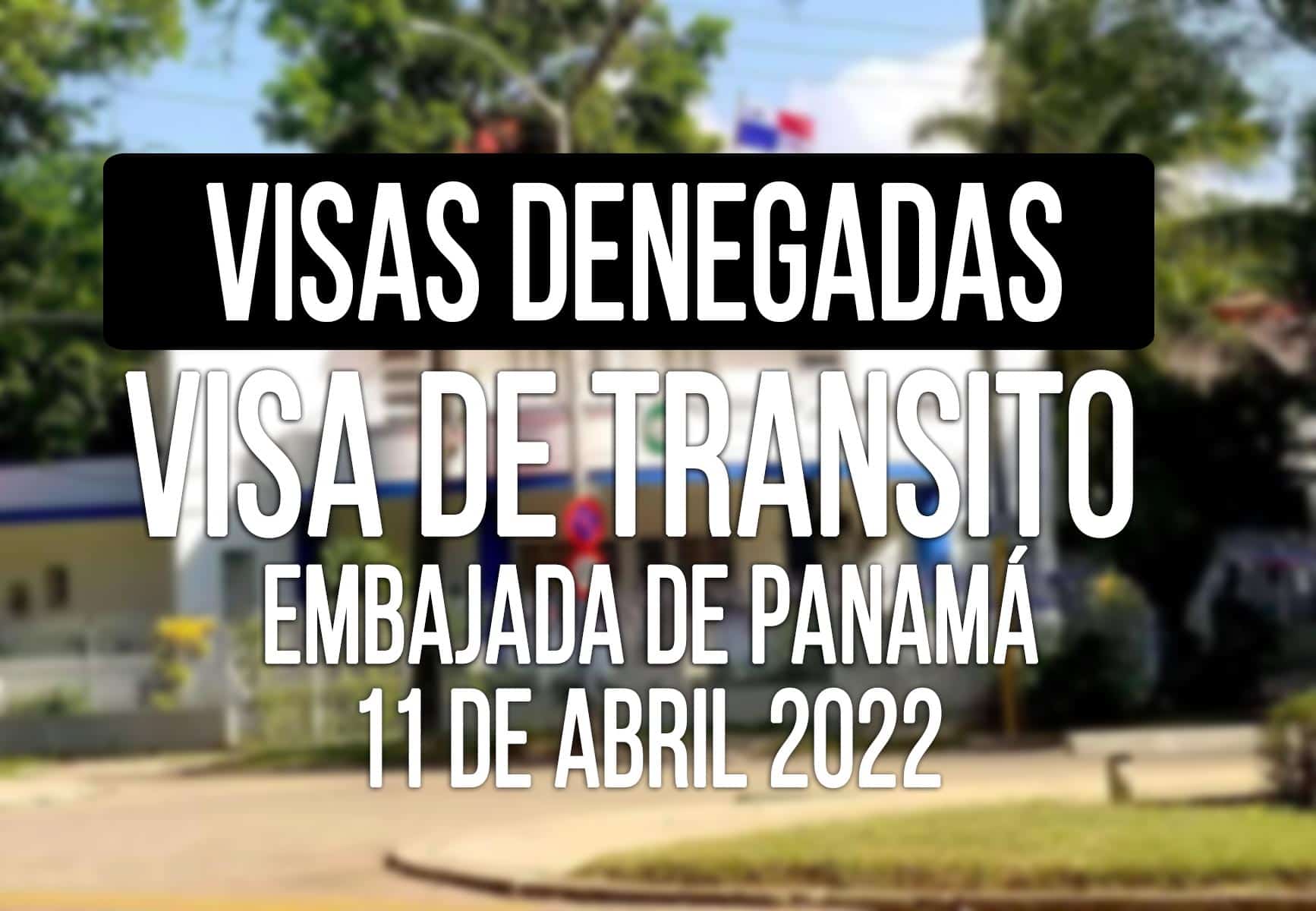 visa de transito panama negadas cubanos